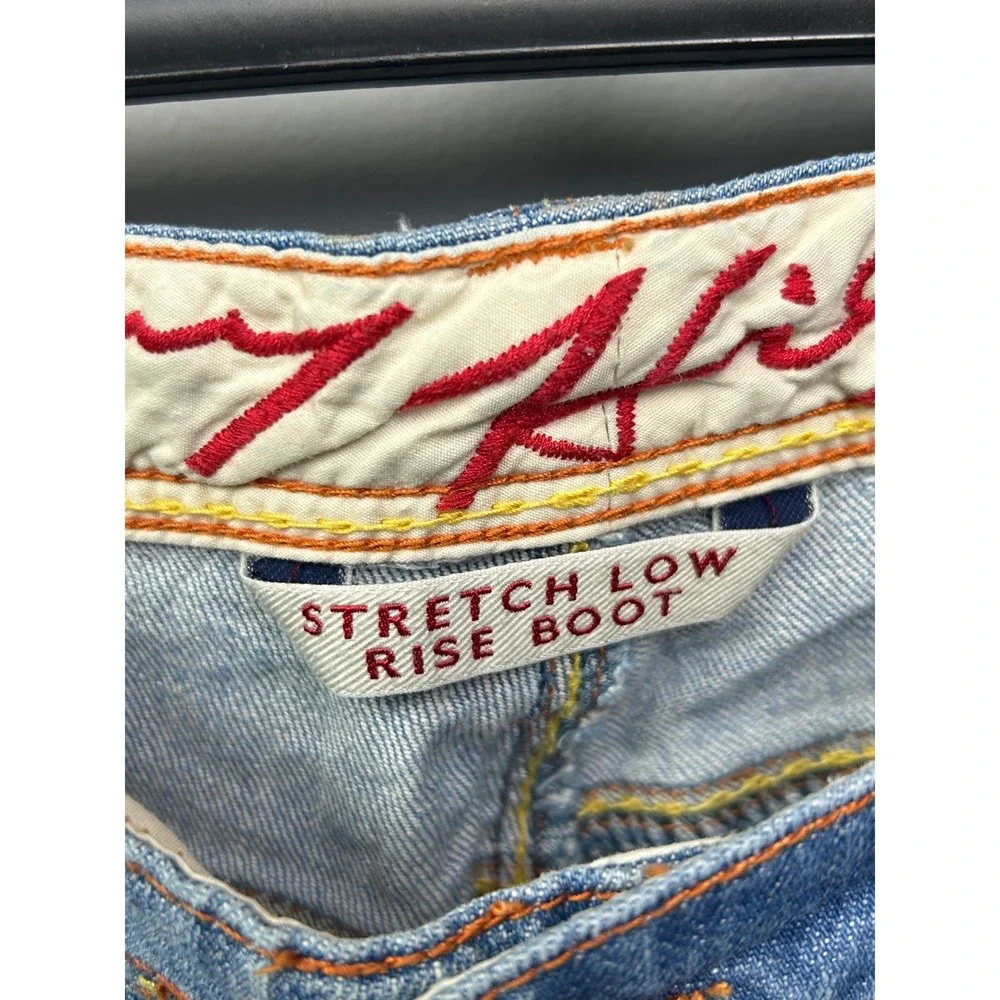 Tommy Hilfiger Stretch Low Rise Bootcut Jeans Women's Size 6 Light Wash - Picture 4 of 9